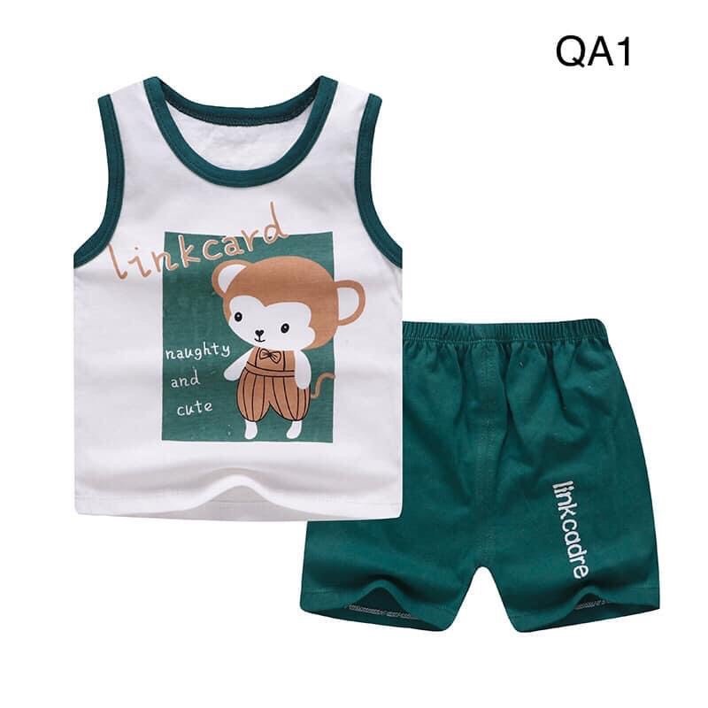 SET ĐỒ BỘ COTTON BA LỖ XUÂN HÈ CHO BÉ TRAI
