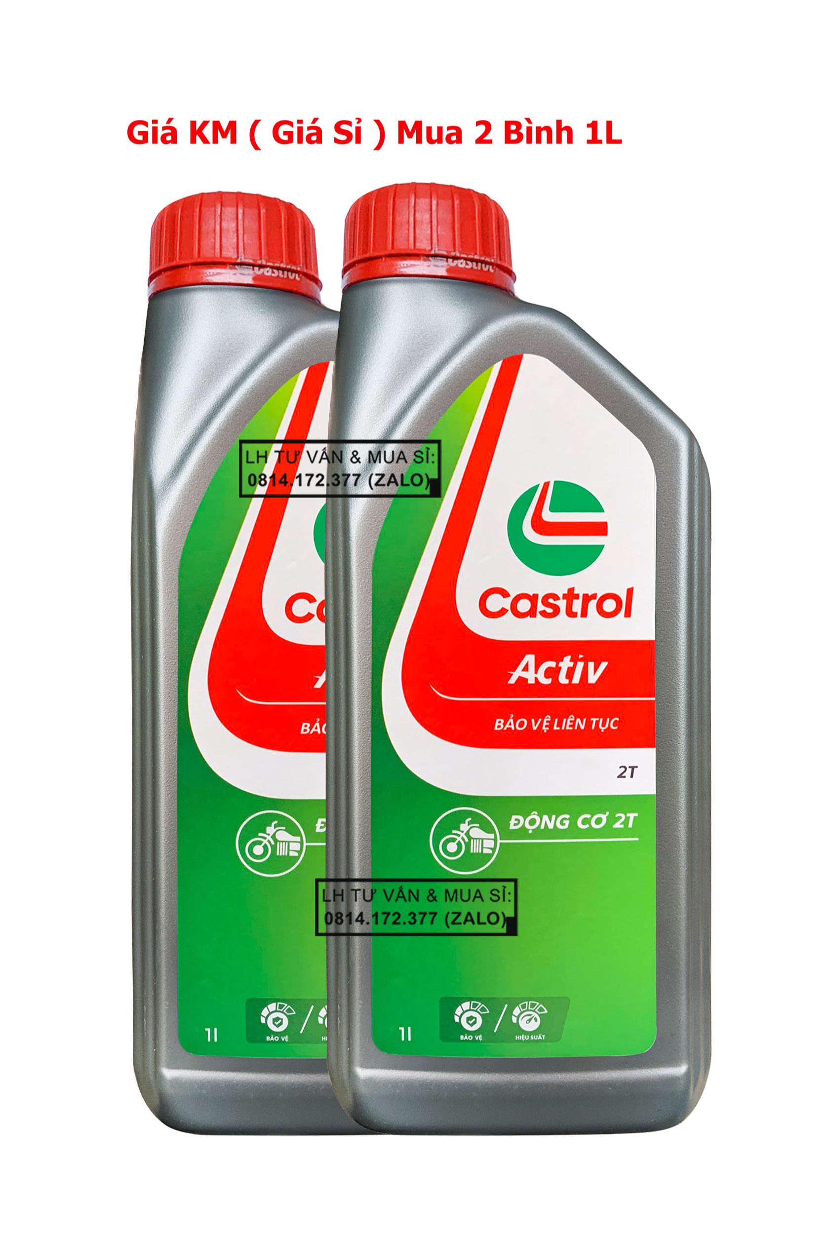Dầu nhớt 2 thì Castrol Activ 2T 1.000ml ( 1L) – Có bán sỉ nhiều chai