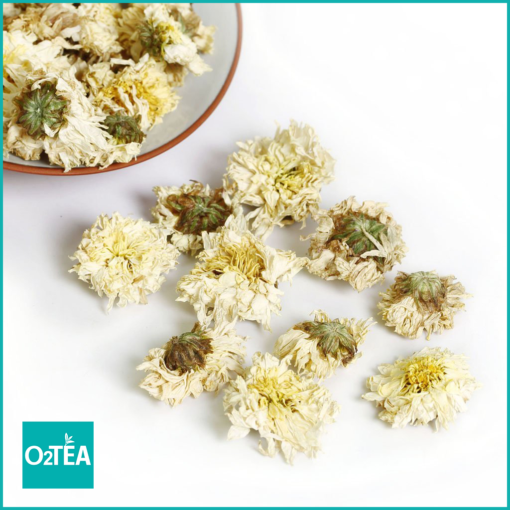 Trà Cúc Trắng 50g Túi Zip - Trà O2 TEA (White chrysanthemum tea)