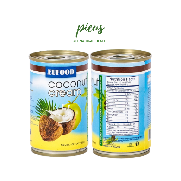 Nước cốt dừa đậm đặc | Coconut Cream Eufood 165ml/ 400ml