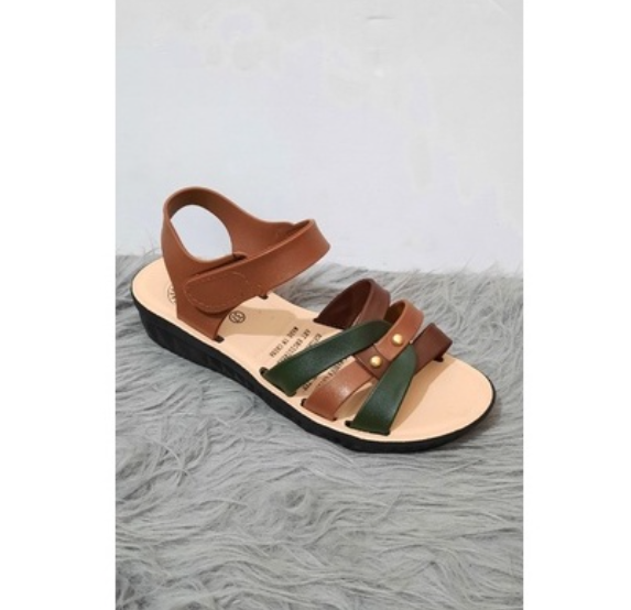 DÉP SANDAL QUAI ĐAN CAO SU DẺO NỮ ĐẾ 3CM