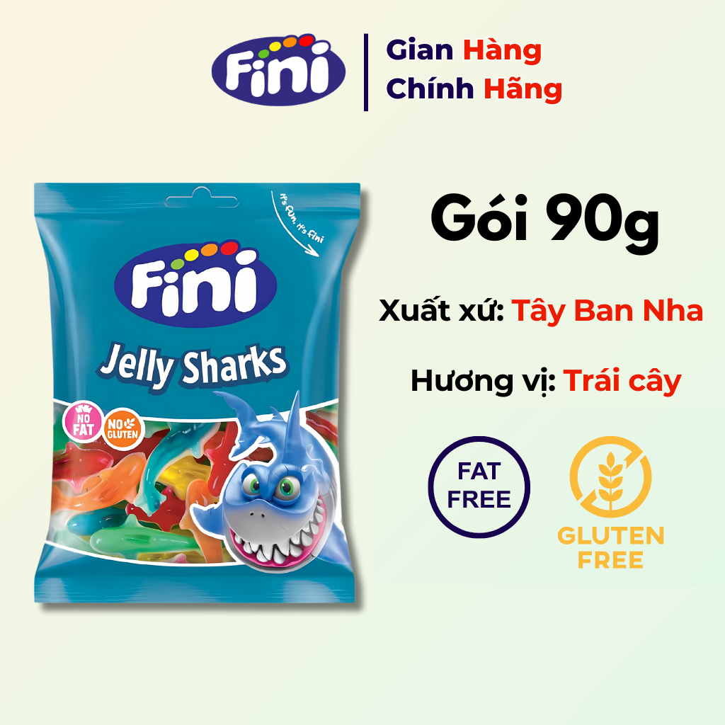 Fini Jelly Shark Candy 90g