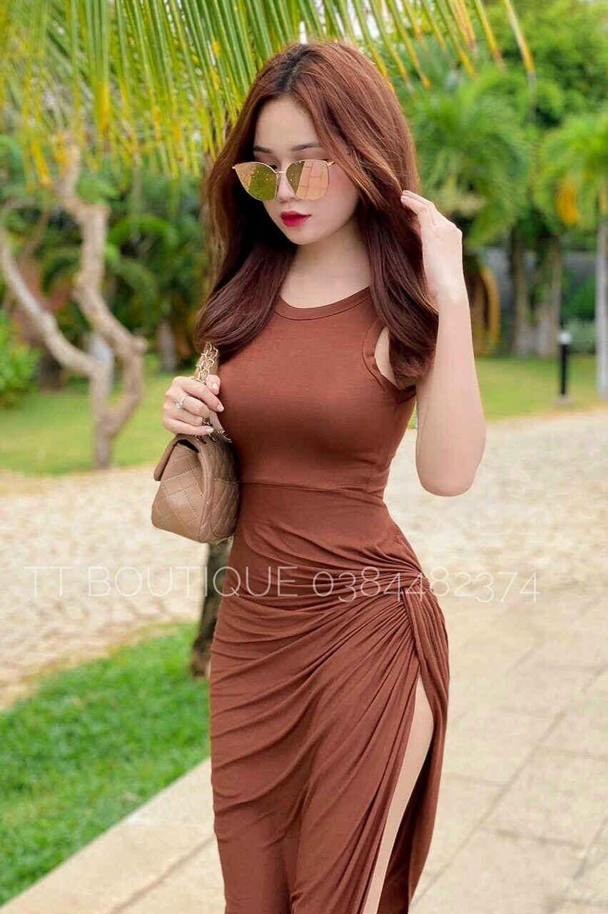 [FREESHIP MAX + HOÀN TIỀN MAX 15%] ĐẦM THUN BODY XẺ TÀ XOẮN TÙNG ( CÓ MÚT NGỰC)