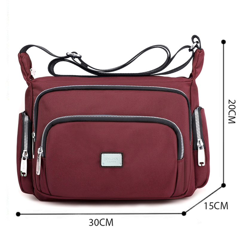 Túi đeo chéo nữ vải dù oxford chống thấm nước, chống xước cao cấp size 30cm