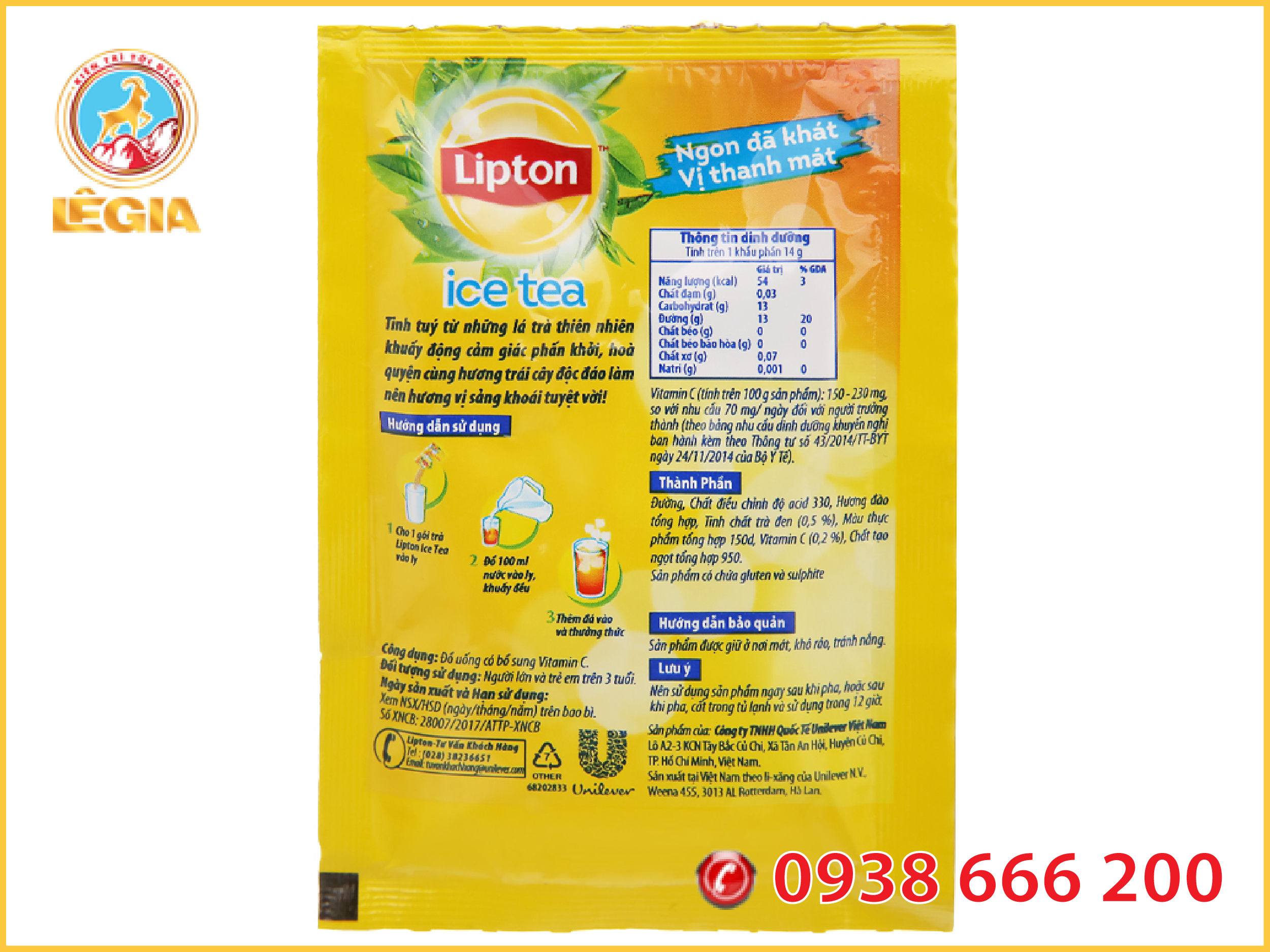 TRÀ LIPTON ICE TEA VỊ ĐÀO HỘP 224G