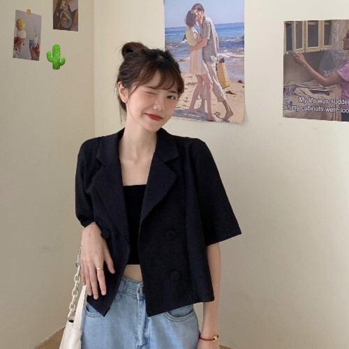 Sét Áo Vét Ngắn Tay + Áo Ống
