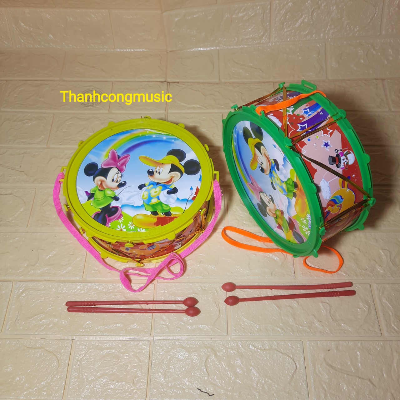 Trống nhựa đồ chơi cho bé 20cm x 9cm (TC05)