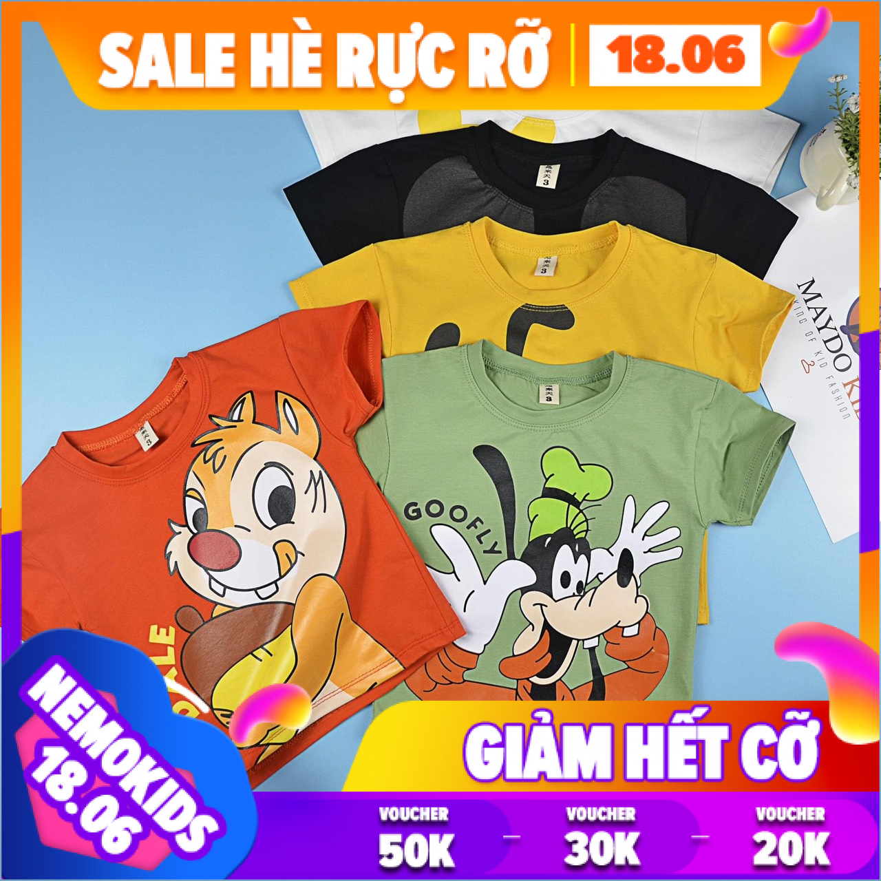 [HCM](GIÁ 4 ÁO-GIÁ SIÊU RẺ-HỔ TRỢ PHÍ SHIP)SET ÁO THUN CHO TRẺ EMCHO BÉ GÁI VÀ BÉ TRAI BẬN ĐƯỢCIN HÌNH HOẠT HÌNH ĐÁNG YÊU TỪ 8KG ĐẾN 26KG-ĐƯỢC CHỌN MÀU