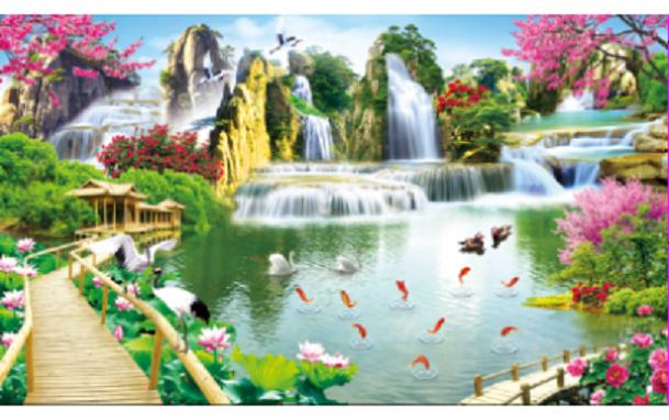 [HCM]Tranh thêu Bồng lai tiên cảnh - LV3290