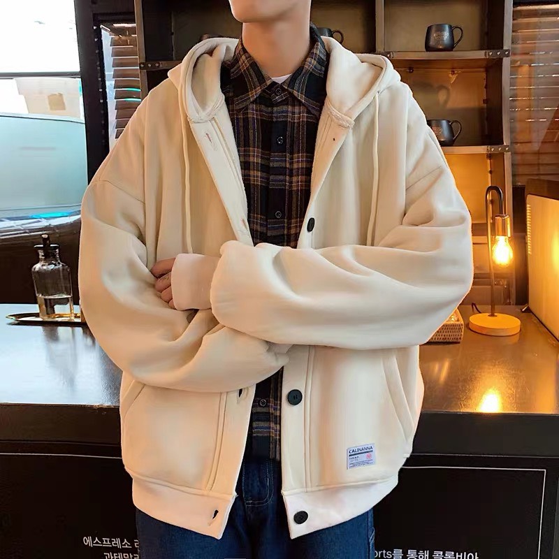 ÁO KHOÁC HOODIE NAM NÚT GÀI THỜI TRANG HOODIE MỚI ĐỈNH CAO HLS