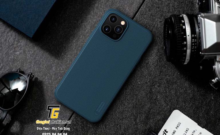 Ốp lưng nhựa cứng nillkin sần dành cho iphone 12, 12 pro, 12 pro max