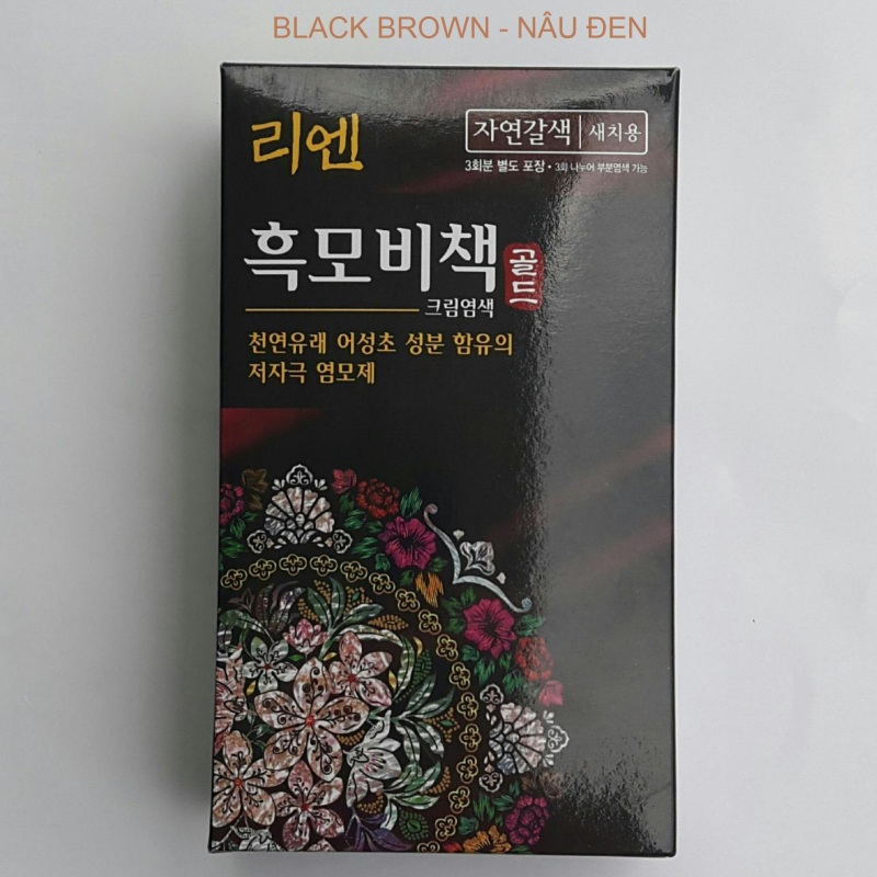 Kem nhuộm phủ Bạc Reen ( Black Brown)  Nâu Đen - Hàn Quốc