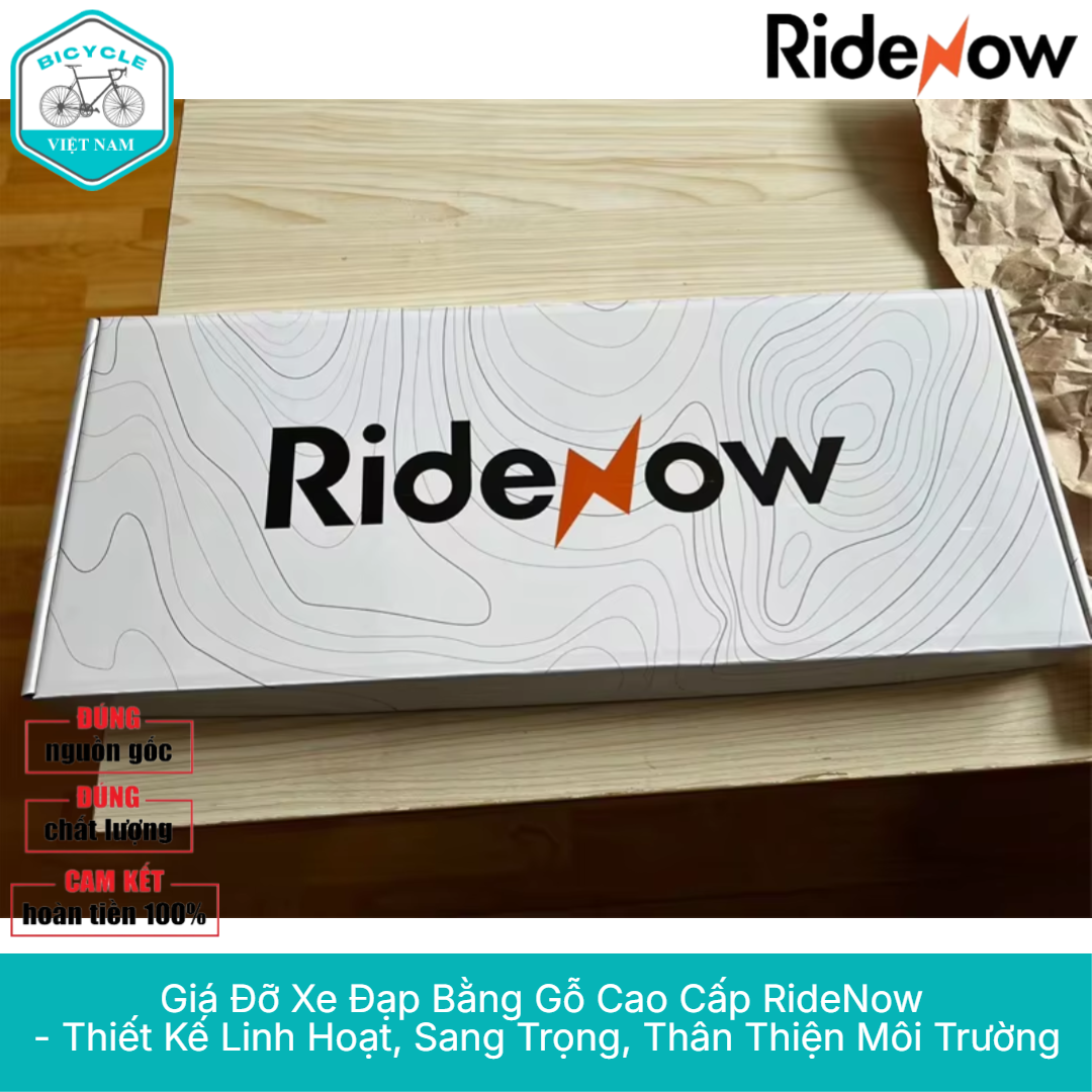 Giá Đỡ Xe Đạp Bằng Gỗ Cao Cấp RideNow – Thiết Kế Linh Hoạt, Sang Trọng, Thân Thiện Môi Trường