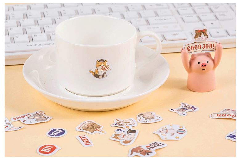 Bộ 46 Sticker Mèo Ảo Thuật E110
