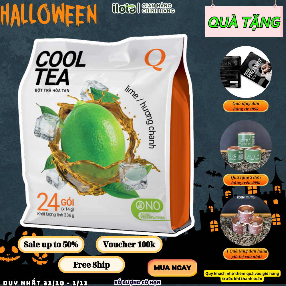 Trà Chanh Hoà Tan Trần Quang Cooltea (Bịch 24 Gói X 14Gr)