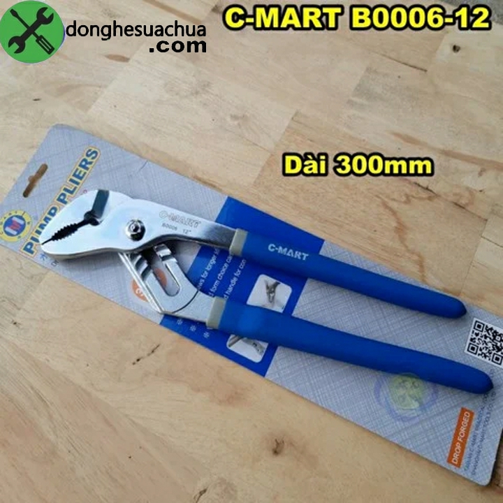 Kìm mỏ quạ c-mart b0006-12 cán bọc nhựa 300mm
