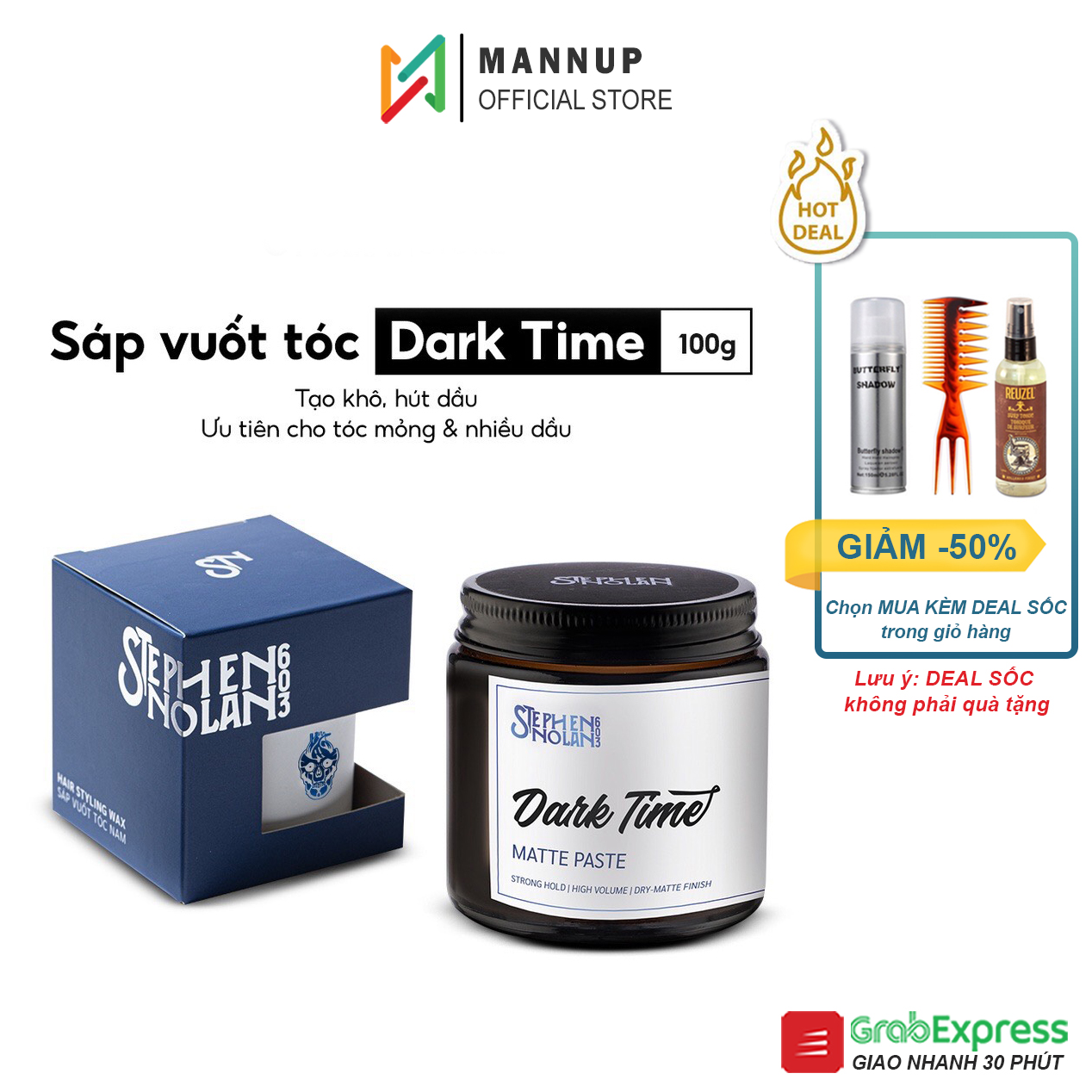Sáp Vuốt Tóc Dark Time Stephen Nolan 603 - Version 2023