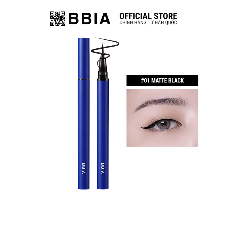 Long-Lasting, Waterproof Liquid Eyeliner Bbia Never Die Brush Eyeliner 0.4g