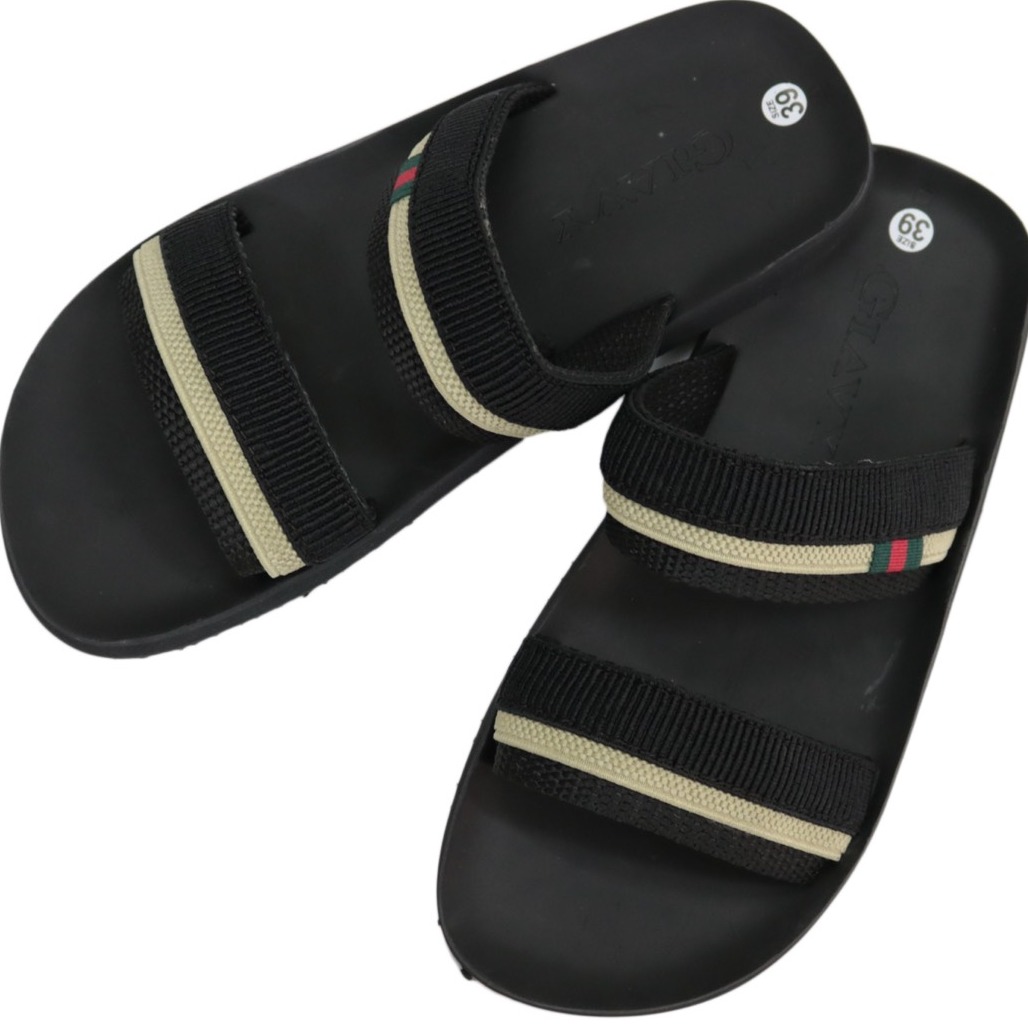 DÉP GIAVY NAM QUAI NHỊ - TL346 ĐEN