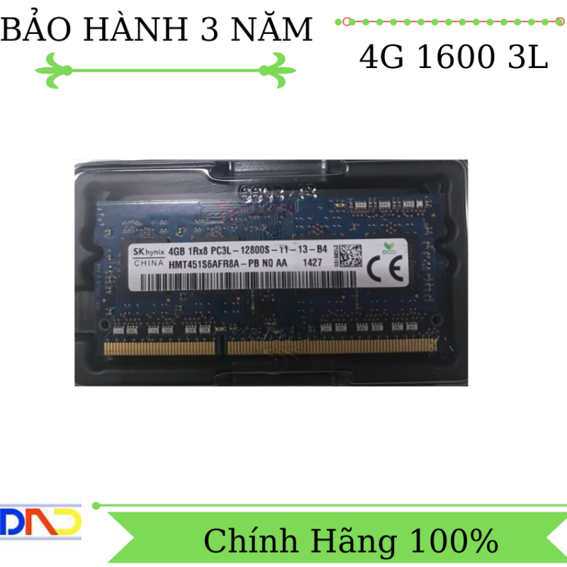Bảng giá RAM Laptop DDR3  4G Bus  1600 3L 1.35VOL   Máy Bộ  Bảo Hành 3 Năm- Siêu Chất Lượng Phong Vũ