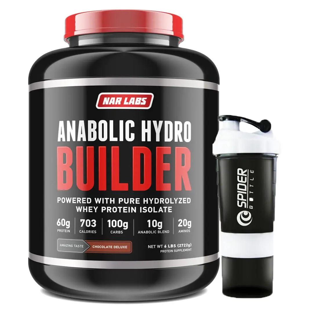 [HCM]Combo Sữa tăng cơ tăng cân - Anabolic Hydro Builder - Narlabs Nutrition - 3kg 30 lần dùng & Bình lắc 700 ml
