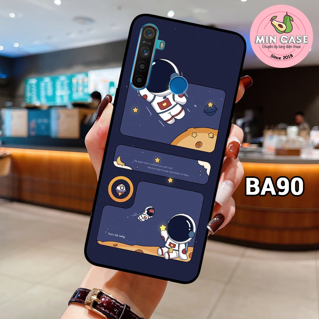 Ốp lưng realme 5/ 5i/ 5 pro/ realme 6/ 6 pro - ốp lưng realme in hình vũ trụ, phi hành gia độc đáo