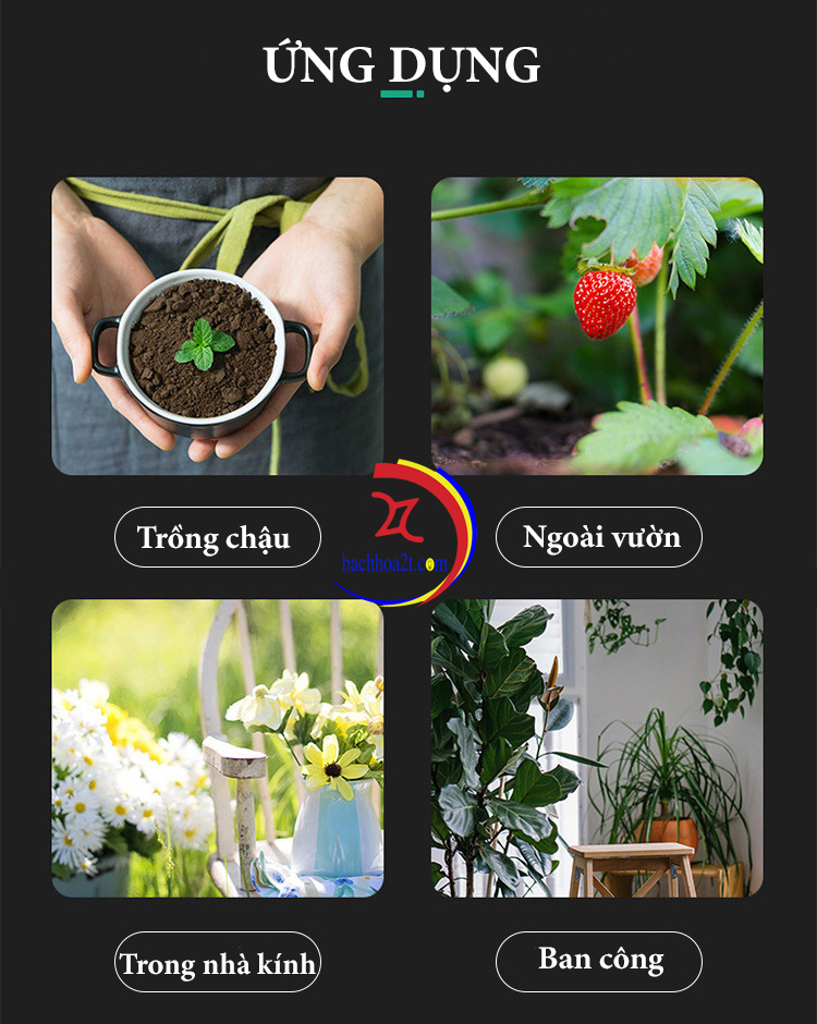 Máy đo độ PH trong đất 4in1( PH, nhiệt độ, độ ẩm và ánh sáng)