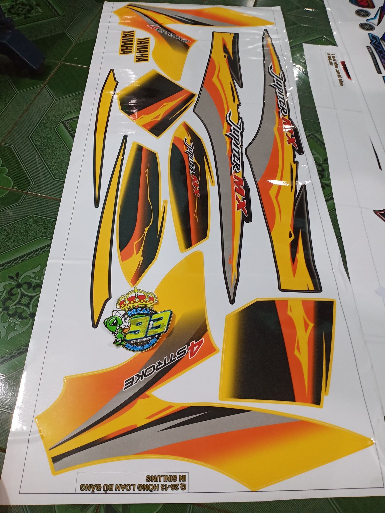tem rời jupiter mx vàng xe đen vàng