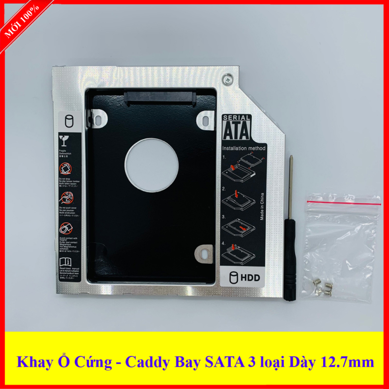 Bảng giá Caddy Bay loại Dày 12.7mm SATA 3.0 gắn thêm ổ cứng cho Laptop Phong Vũ