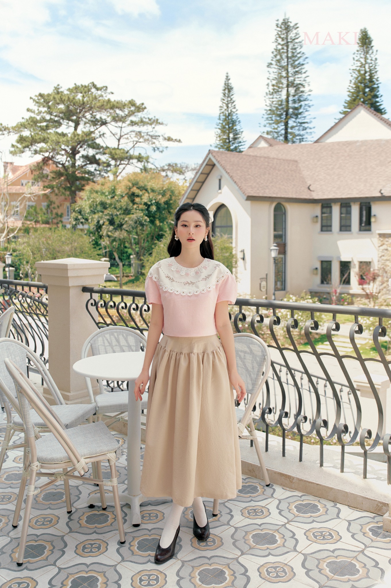 MAKI - Meliora Top - Áo hồng