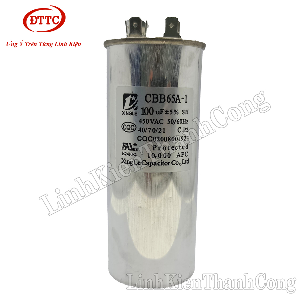 Tụ CBB65-1 100uF 450V