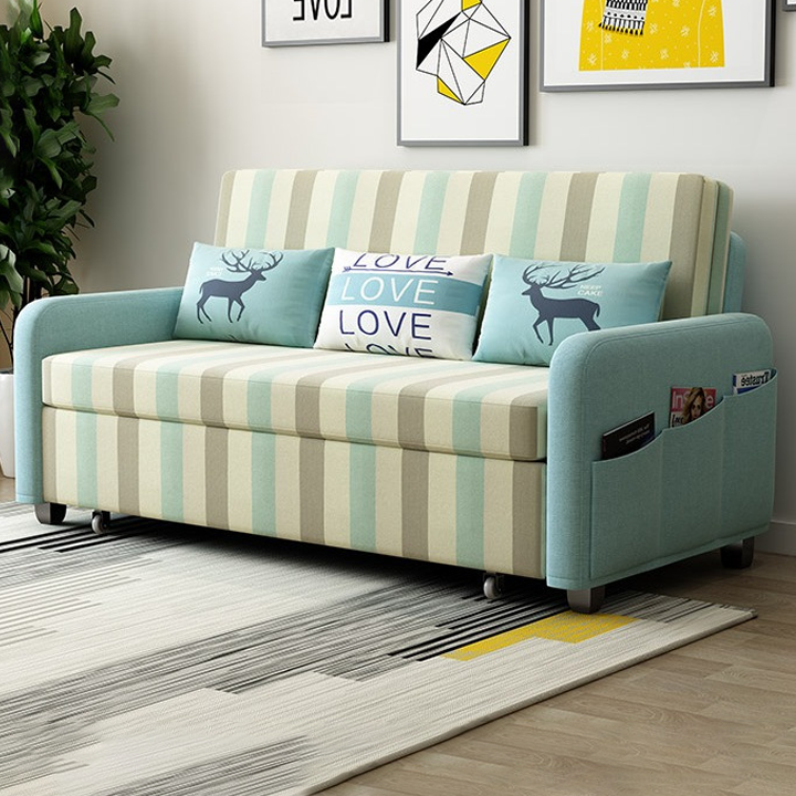 [Trả góp 0%] Ghế sofa giường thông minh ,Sofa giường thông đa năng ,Giường Sofa Đa Năng, giường sofa gấp gọn thành ghế (KT:1,9m x 1,9m) - Tặng kèm 3 gối