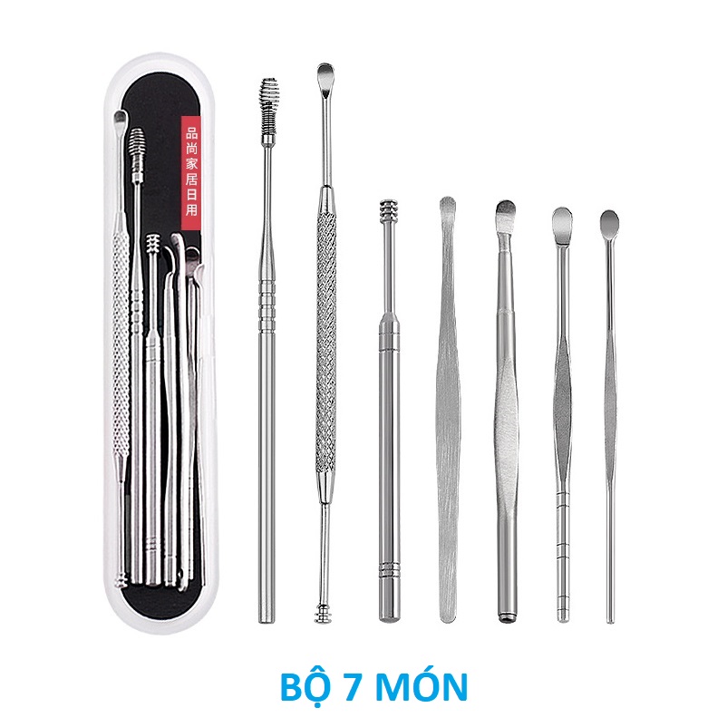 Set take acne, ráy earrings stainless steel type good anti-rust have box convenience (2 types)-[set plants take Ebony, tree playdough Ebony, tools playdough acne Đồ take acne plant contrition acne set take acne Đồ playdough acne]