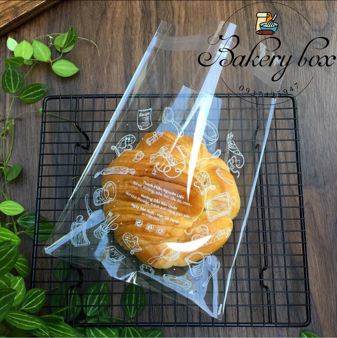 Túi Dán Miệng Đựng Bánh Ngọt (1kg)