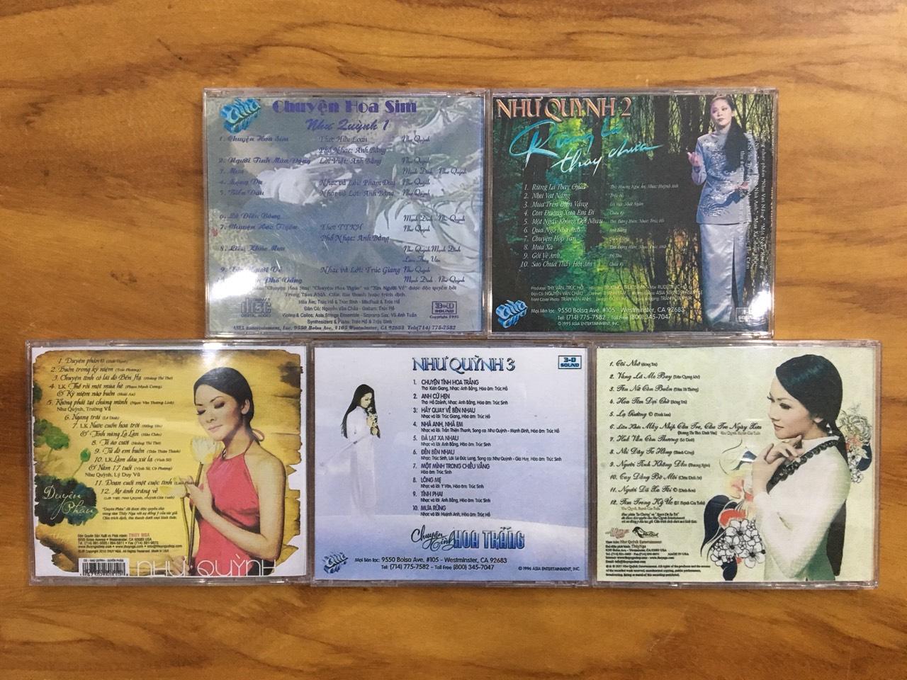 [MDCD] Bộ 5 đĩa nhạc CD Như Quỳnh chọn lọc