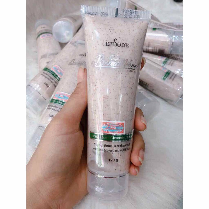 Sữa Rửa Mặt Hạt Mơ - Beaumore Scrub Foam Cleansing White
