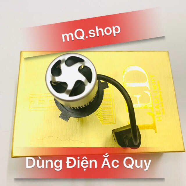 ĐÈN PHA LED X7S  3 TIM LED H4 (GIÁ 1 BÓNG)