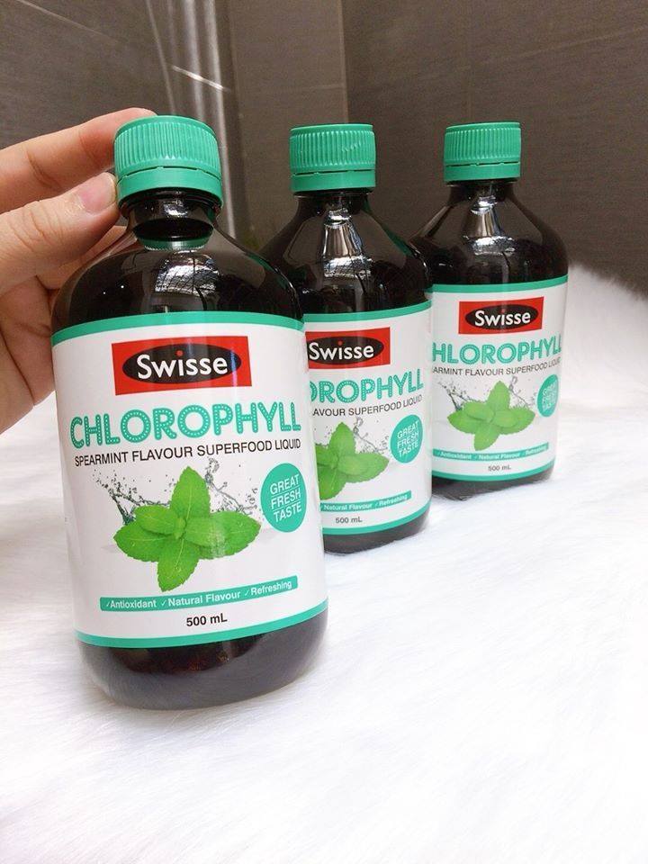 [HCM]Nước diệp lục bạc hà  ÚC 500ml hãng swisse chính hãng