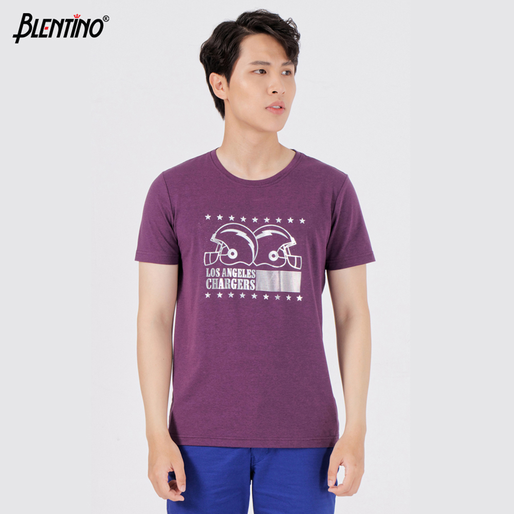 Blentino Áo Thun Nam Cộc Tay Cổ Tròn TS20202