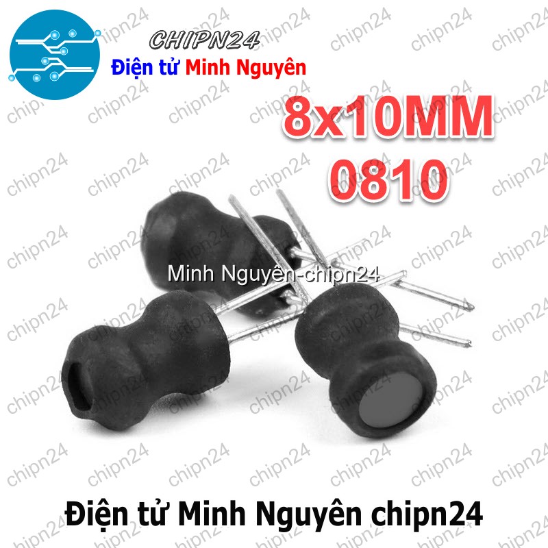 [4 cái] (K229) Cuộn cảm cắm 8x10mm DIP 0810 (100uH/220uH/330uH/470uH/1MH/1.5MH/2.2MH/3.3MH/4.7MH/10MH)-[Chọn Loại] - HHH.00373