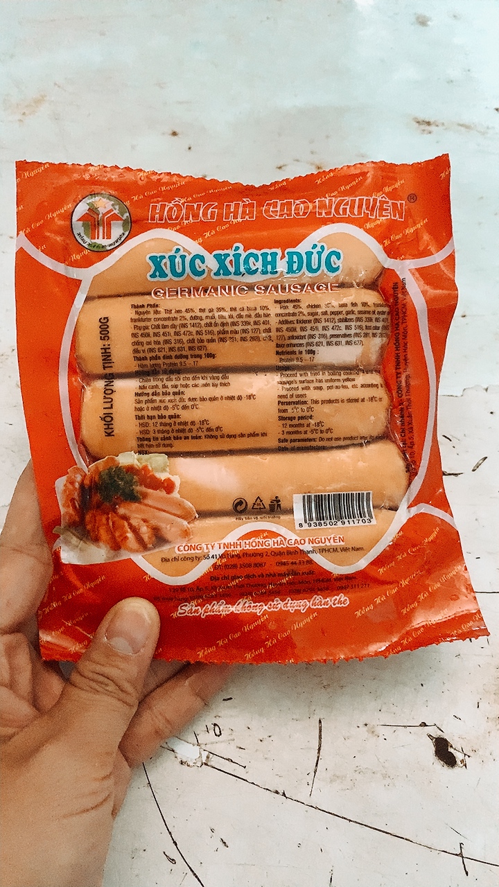 Xúc xích đức 500gr 10 cây