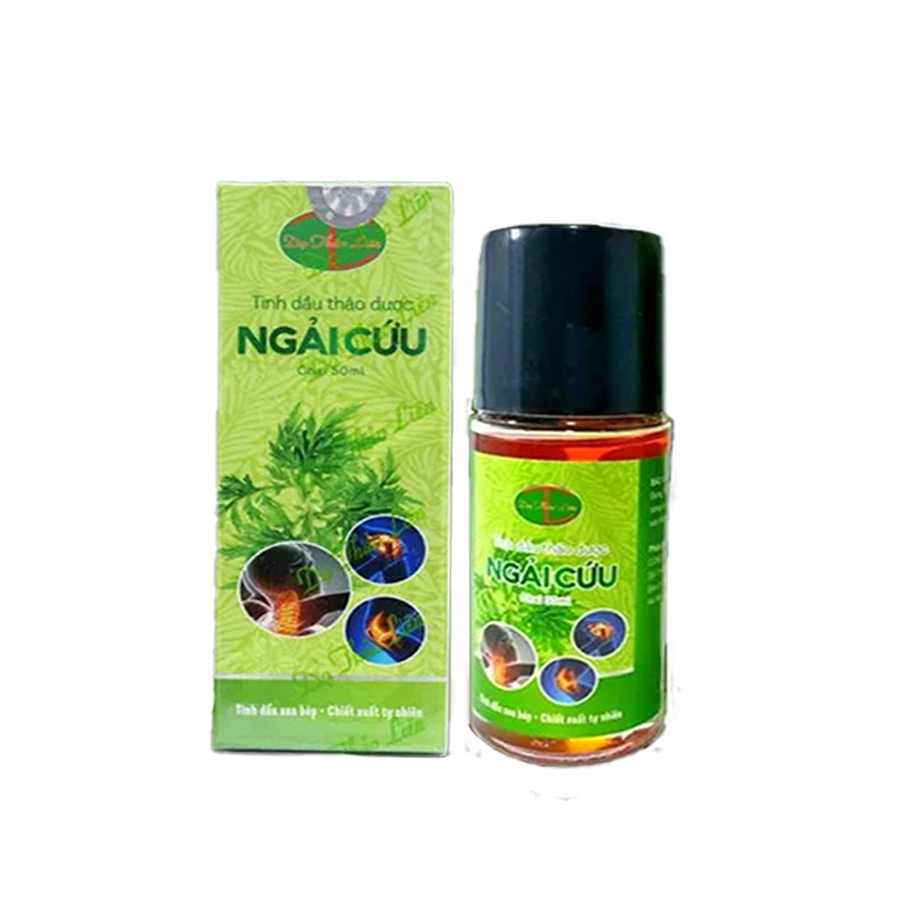 Tinh Dầu Thảo Dược Ngải Cứu Dạ Thảo Liên 50ml -  Xua tan đau nhức xương khớp, đau mỏi vai gáy, tê bì chân tay