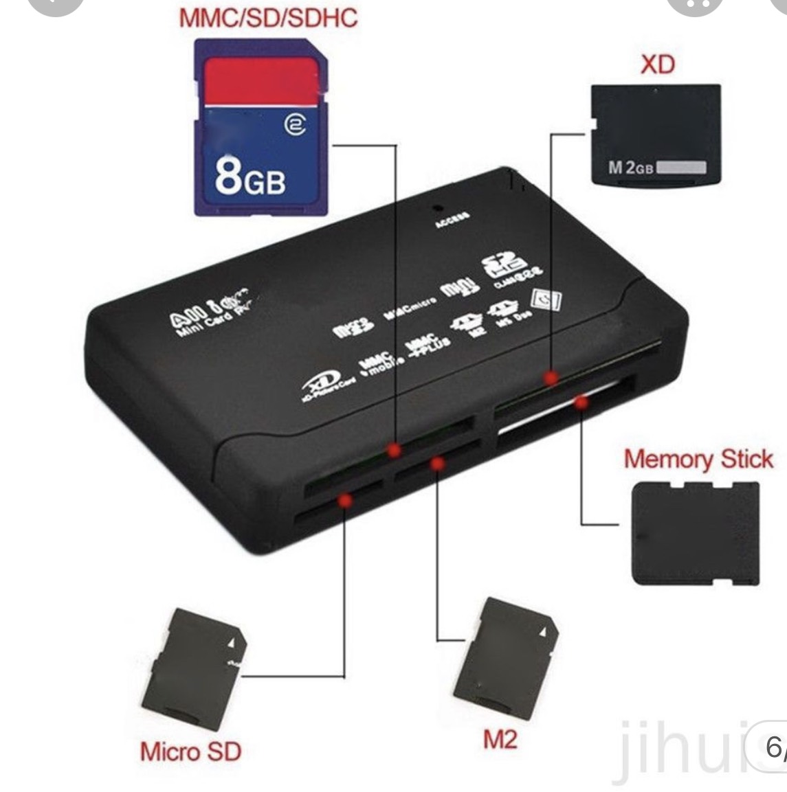 [HCM]Đầu Đọc Thẻ Nhớ đa năng Tf Cf Sd Mini Sd Sdhc Mmc Ms Xd