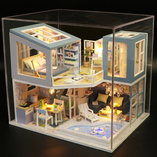 Mô hình nhà DIY Doll House First Meet Kèm Mica Chống bụi thumbnail