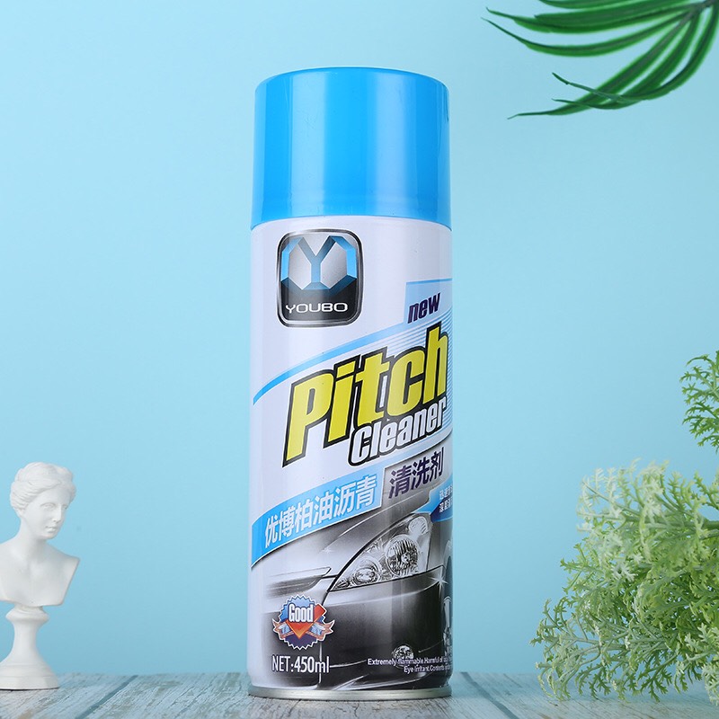 Chai Xịt Tẩy Nhựa đường, tẩy Keo, tẩy Sơn Băng Dính, tẩy dầu mỡ dùng cho ô tô kim loại bánh xe chứng nhận bởi SGS ISO Intertek