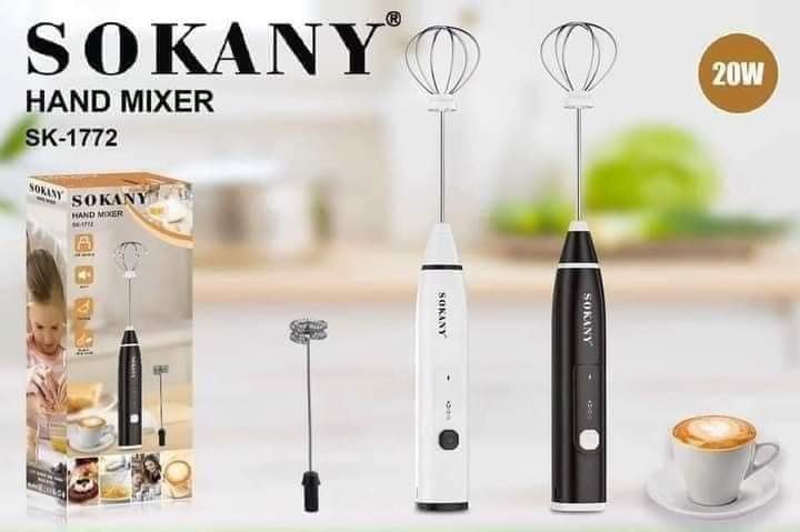 Máy đánh cafe đánh trứng cầm tay sạc điện sokany 1772