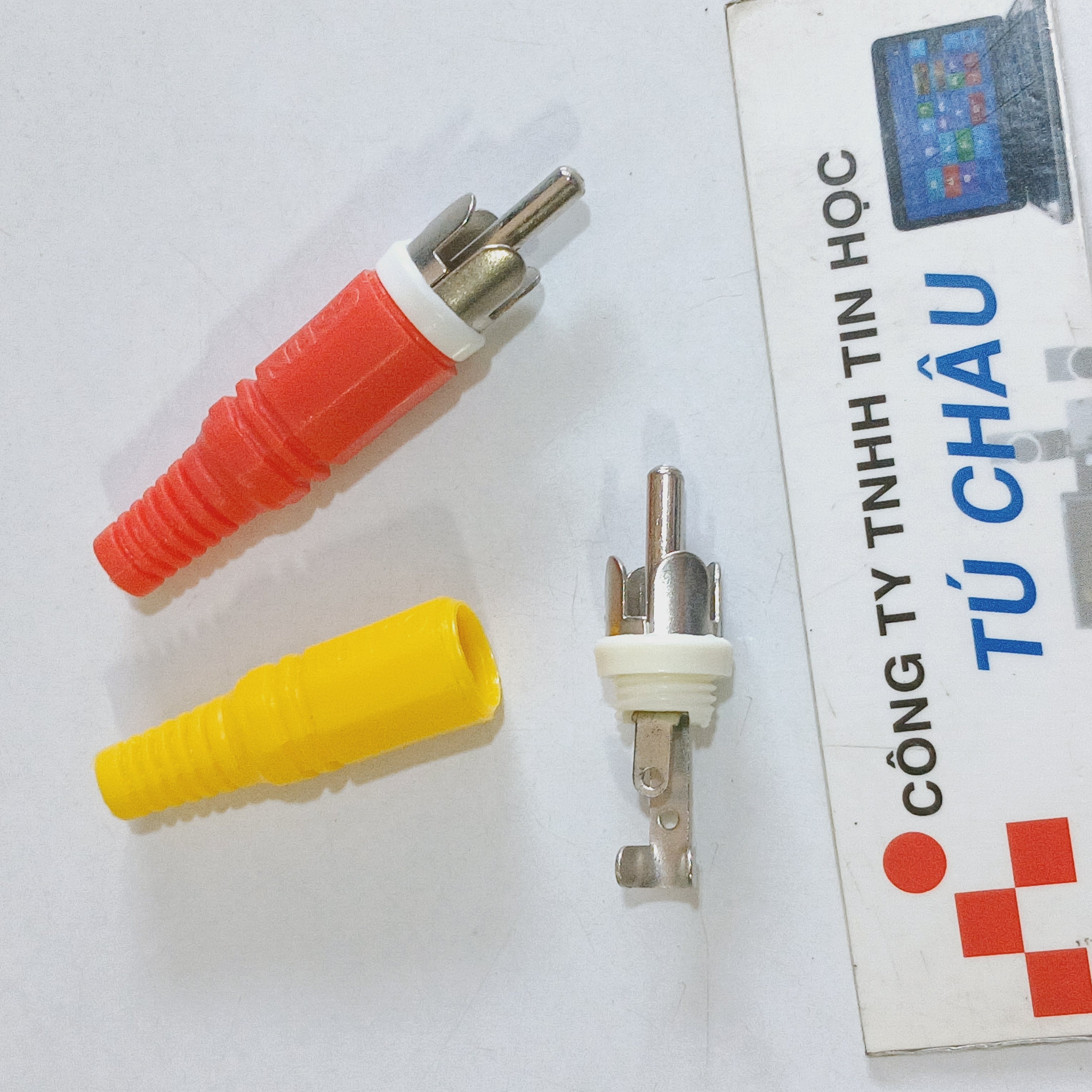Đầu AV hàn dây / Chuẩn AV đực (1 Cặp 2 Cái)