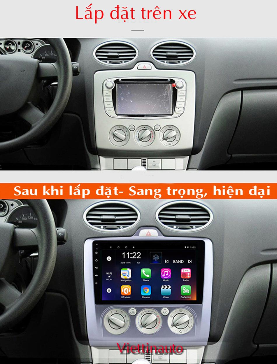 Mặt dưỡng lắp màn hình 9 In Ford Focus 2005-2012
