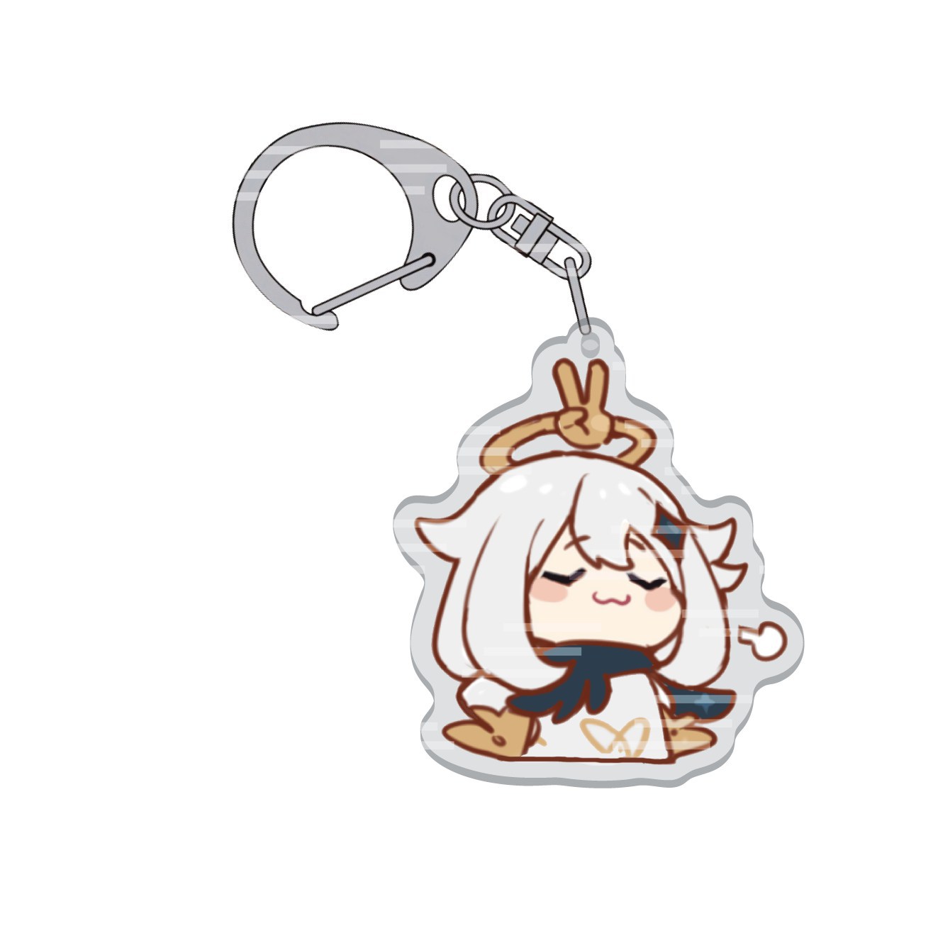 Móc khóa Game Genshin Impact hình Paimon Aether chibi dễ thương