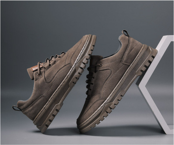 [HCM]Giày Sneaker Nam Da Lộn Thời Trang Cao Cấp PB004 PBstyle - Giày Lười Thể Thao